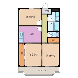 甚目寺駅 徒歩5分 3階の物件間取画像